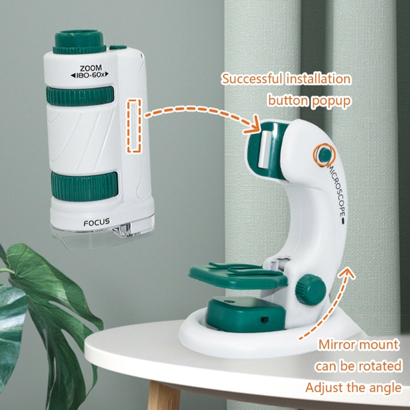 Kính Hiển Vi Đồ Chơi Cho Bé 60X-180X