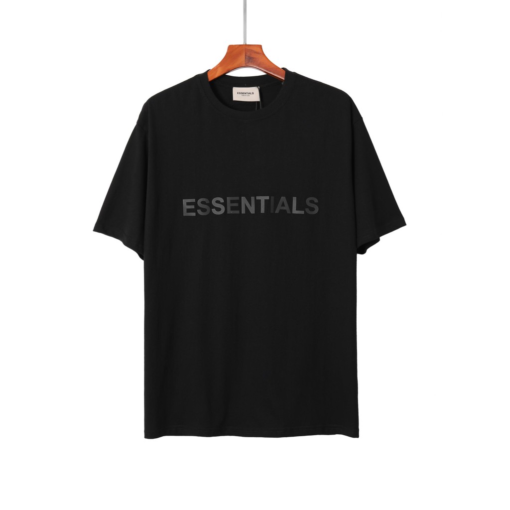 FOG FEAR OF GOD Essentials Couple Chest Letter Double Line Short Sleeve T-Shirt Trend