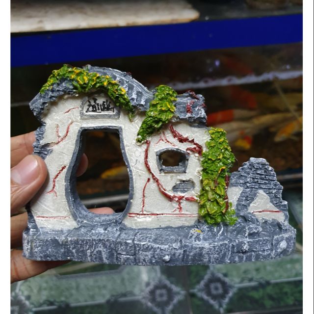 CỔNG TRANG TRÍ HỒ CÁ NON BỘ DÀI 14CM CAO 8CM