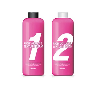 Uốn thảo dược đa năng mugens uốn nóng  và uốn lạnh (Hàn Quốc) mugens rich volume texture perm 2 x 500ml
