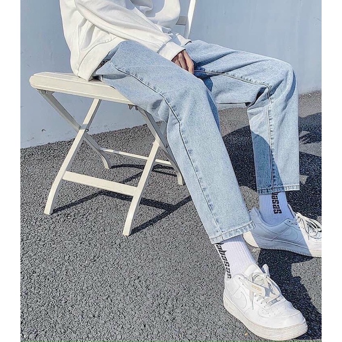 Quần Jean Baggy Nam , Jeans Unisex - Quần Bò Dáng Suông Rộng -Top xu hướng 2022