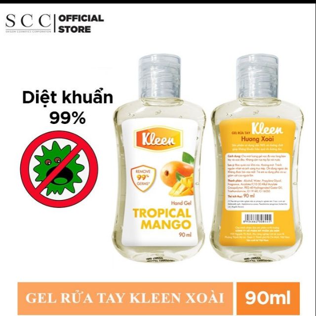 Gel rửa tay khô kleen 90ml