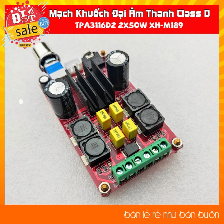 Mạch Khuếch Đại Âm Thanh Class D TPA3116D2 2x50W XH-M189