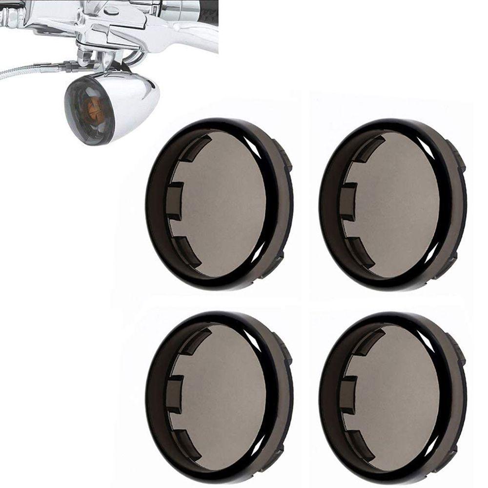 BTLIMER Bộ 4 Vỏ Bọc Đèn Tín Hiệu Phía Trước Cho Xe HARLEY