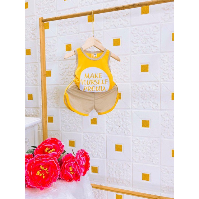 Đồ bộ bé trai ba lỗ (HN 554) - đồ bộ bé trai và đồ bộ bé gái chất cotton đũi