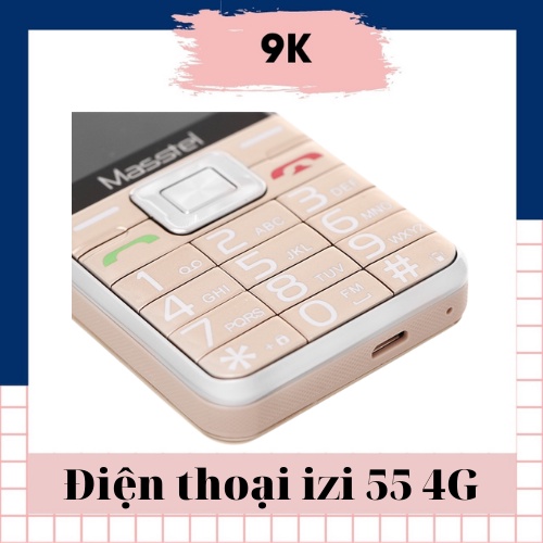 Điện thoại bàn phím, Điện thoại Masstel IZI 55 4G - MẠNG KHỎE PIN TRÂU - HÀNG CHÍNH HÃNG - BẢO HÀNH 1 ĐỔI 1