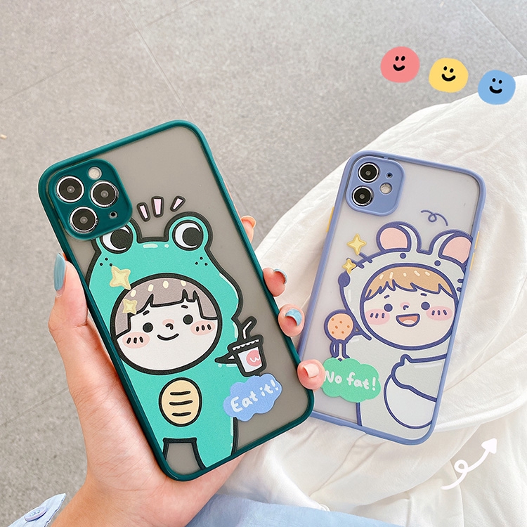 Ốp iphone - Ốp lưng viền nhám Chuột và ếch 6s/6plus/6splus/7/8/7plus/8plus/x/xs/xsmax/11/11 - Sale Sốc  U6-1