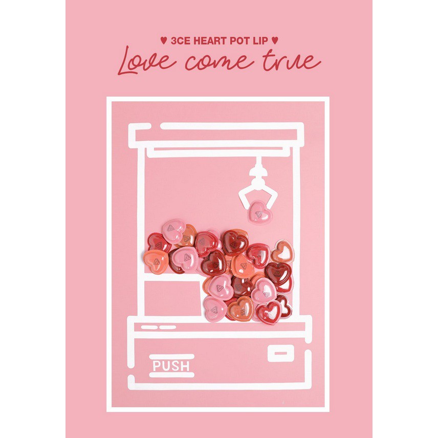 Son Dưỡng Hình Trái Tim 3 CE Heart Pot Lip 1.4g - Hàn Quốc