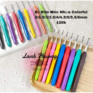 Bộ kim móc cán nhựa dẻo 9 cây