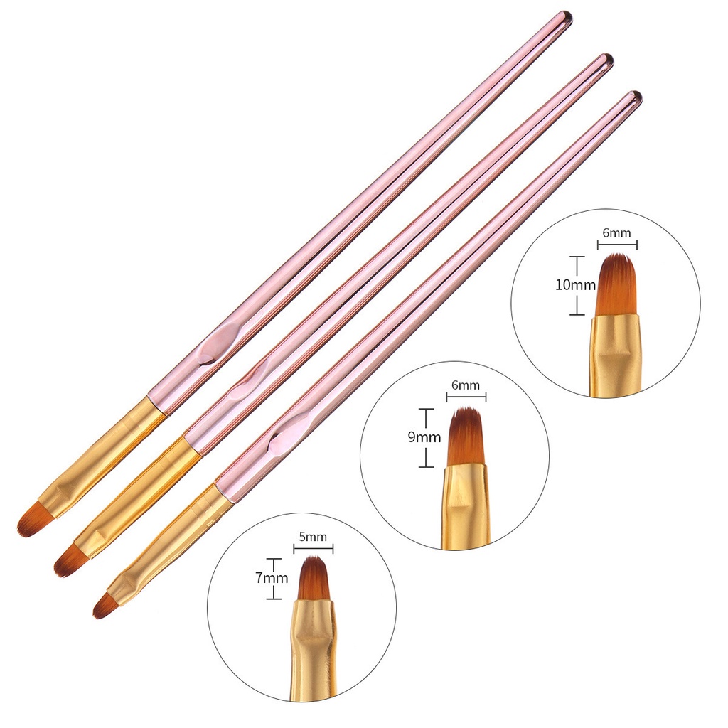 Bút Vẽ Móng Nghệ Thuật Chuyên Nghiệp Màu Vàng Hồng