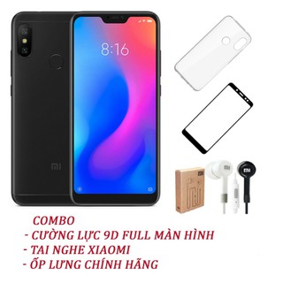 Điện thoại Xiaomi Redmi 6 Pro 32GB 4GB + Ốp lưng + Tai nghe - Nhập Khẩu (BH 12 tháng)