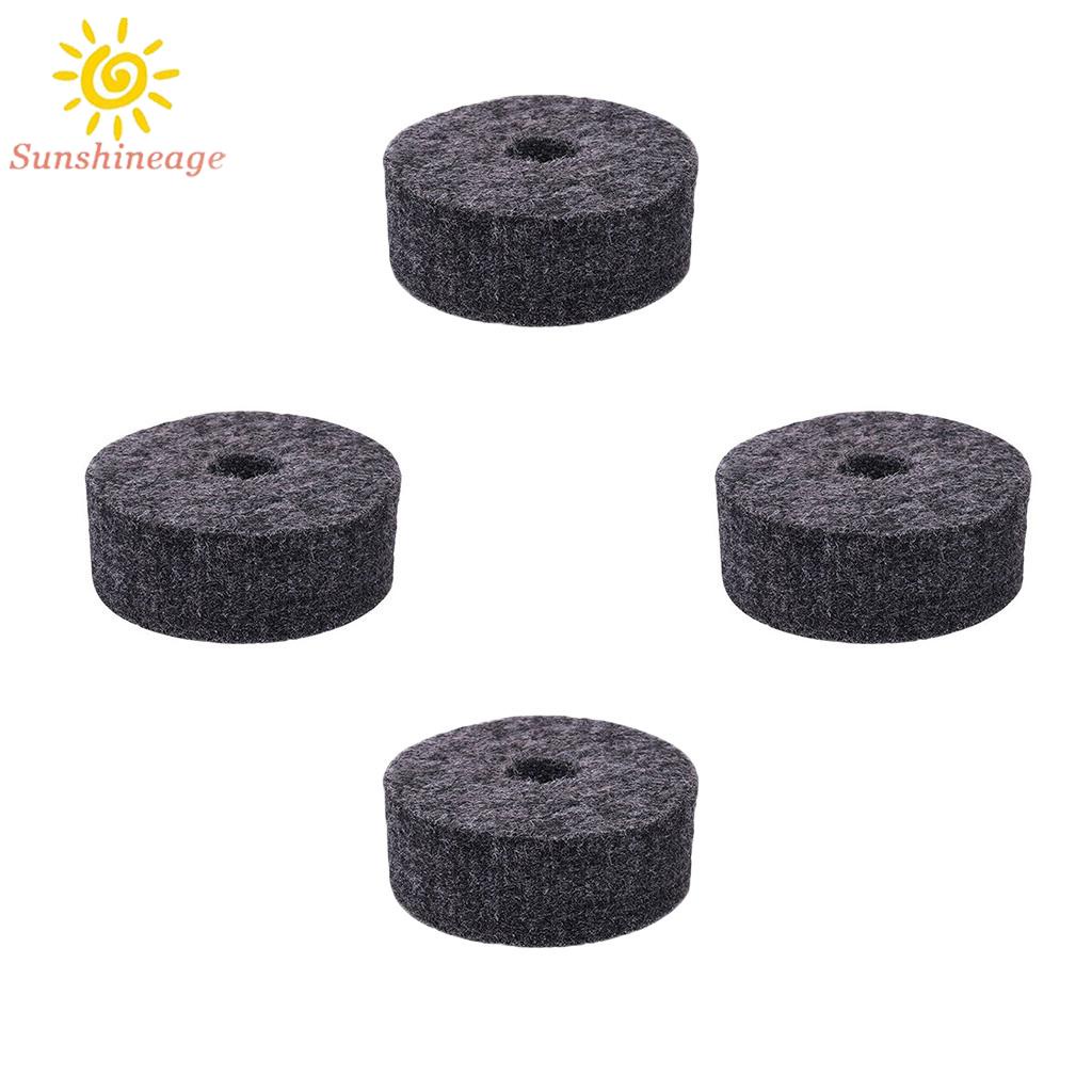 SUNAGE- ~Shelf drum kit 4cm Felt Washer Butterfly Nuts Cymbal Sleeves Gray Parts【SUNAGE-HOT Fashion】