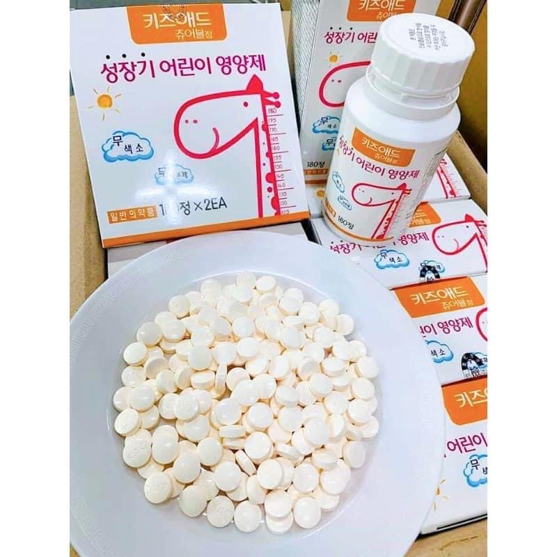 Kẹo canxi hươu cao cổ 180 viên - Hàn quốc (hỗ trợ tăng chiều cao cho bé) 3y+