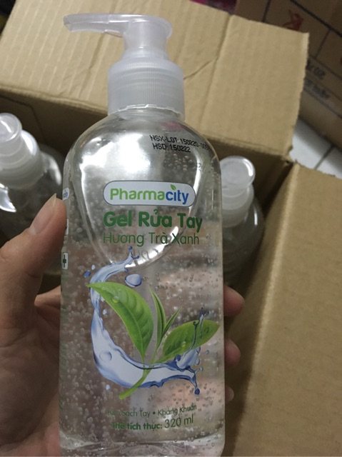 Gel rửa tay khô 320ml chai có vòi hương trà xanh và lavender Parmacity | BigBuy360 - bigbuy360.vn