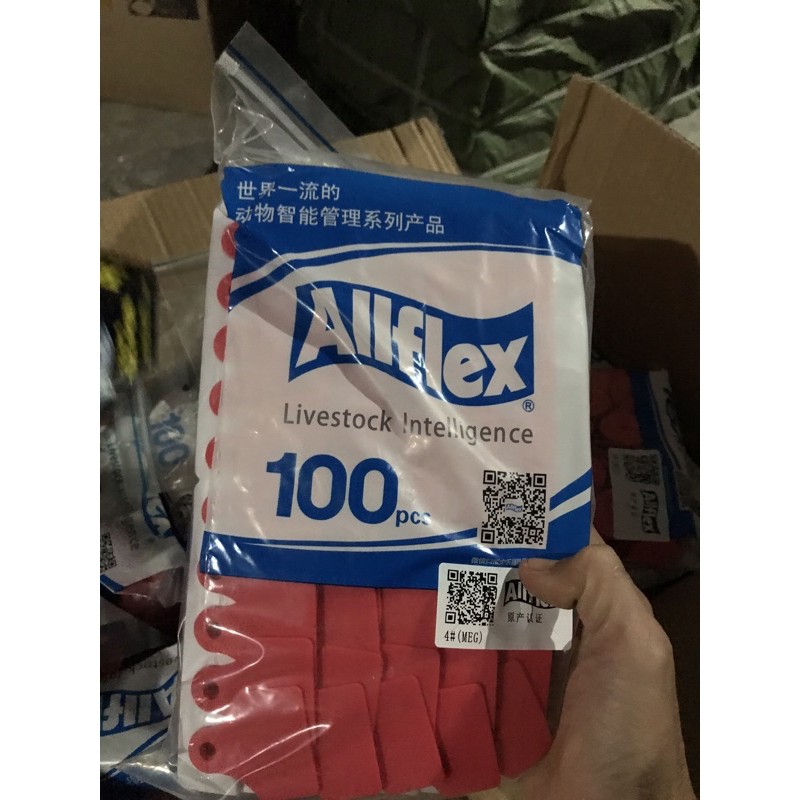 Thẻ tai heo ALLFLEX nhập khẩu đeo cho Lợn,dê,trâu bò