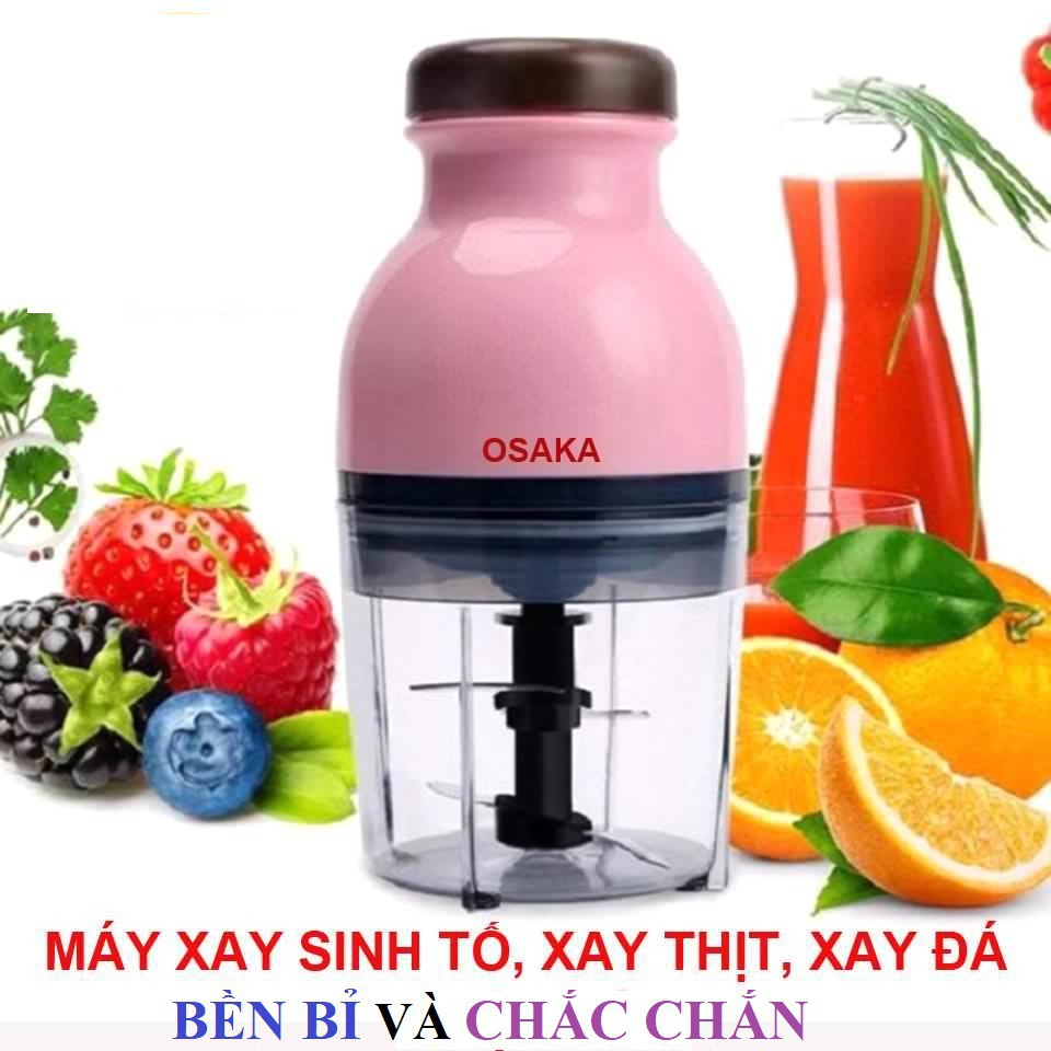 Máy Xay Đa Năng OSAKA Nắp Nâu 2 Tầng Xay thịt, Nghiền Đá,Trộn Rau Củ Quả N in 1 [NÁP NÂU] (HOT)