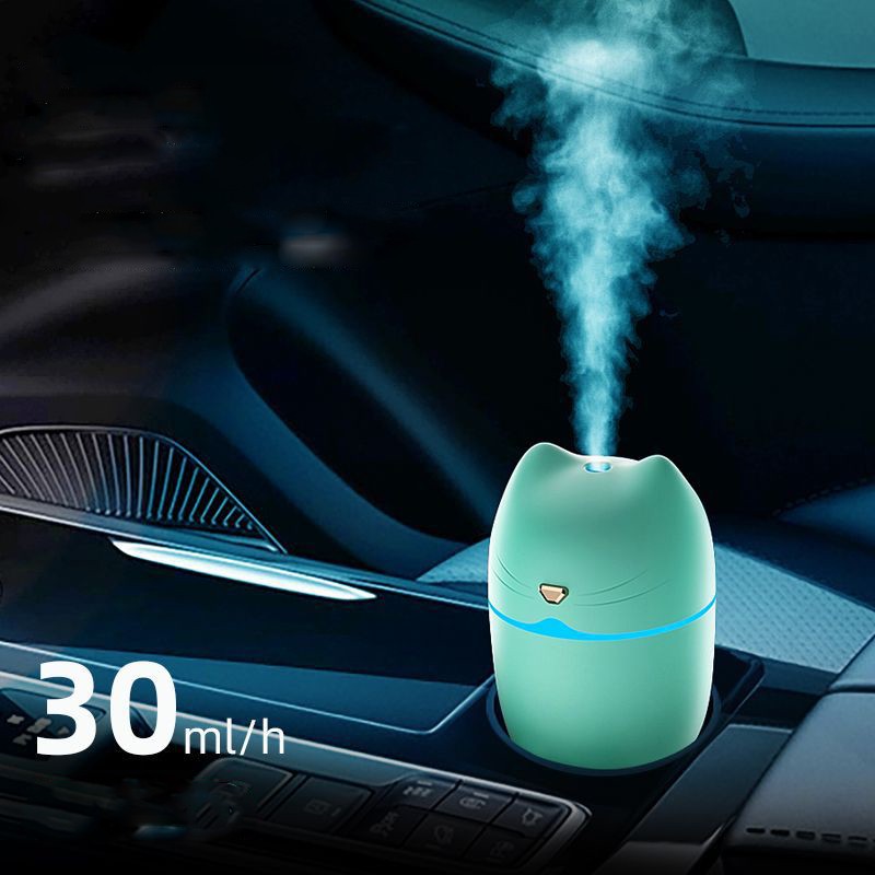 Máy tạo độ ẩm Fnelse USB khuếch tán hương thơm hình chú mèo đáng yêu 260ml