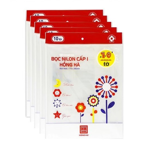 Bọc vở cấp I Hồng Hà 3245 - Tập 10 tờ