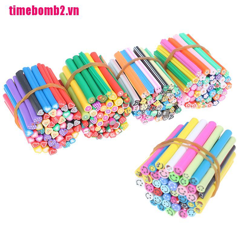 (Hàng Mới Về) Bộ 10 Miếng Đất Sét Trang Trí Móng Tay Hình Trái Cây