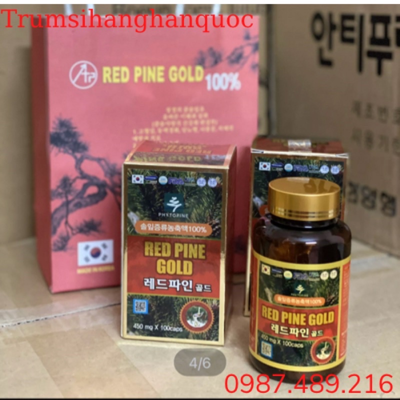 TINH DẦU THÔNG ĐỎ HÀN QUỐC 100 viên, kèm quà tặng