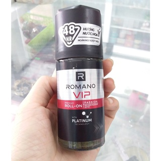 Lăn khử mùi Romano Vip Pasion -hương thơm mạnh mẽ bí ẩn 50ml (đỏ)