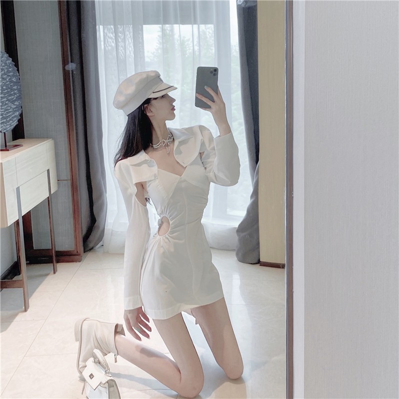 Đầm nữ dáng ôm hai dây midi Emilyshop