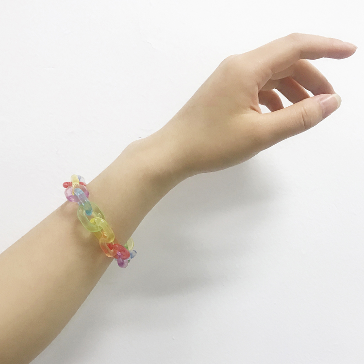 Vòng Tay Thời Trang Màu Cầu Vồng Xinh Xắn