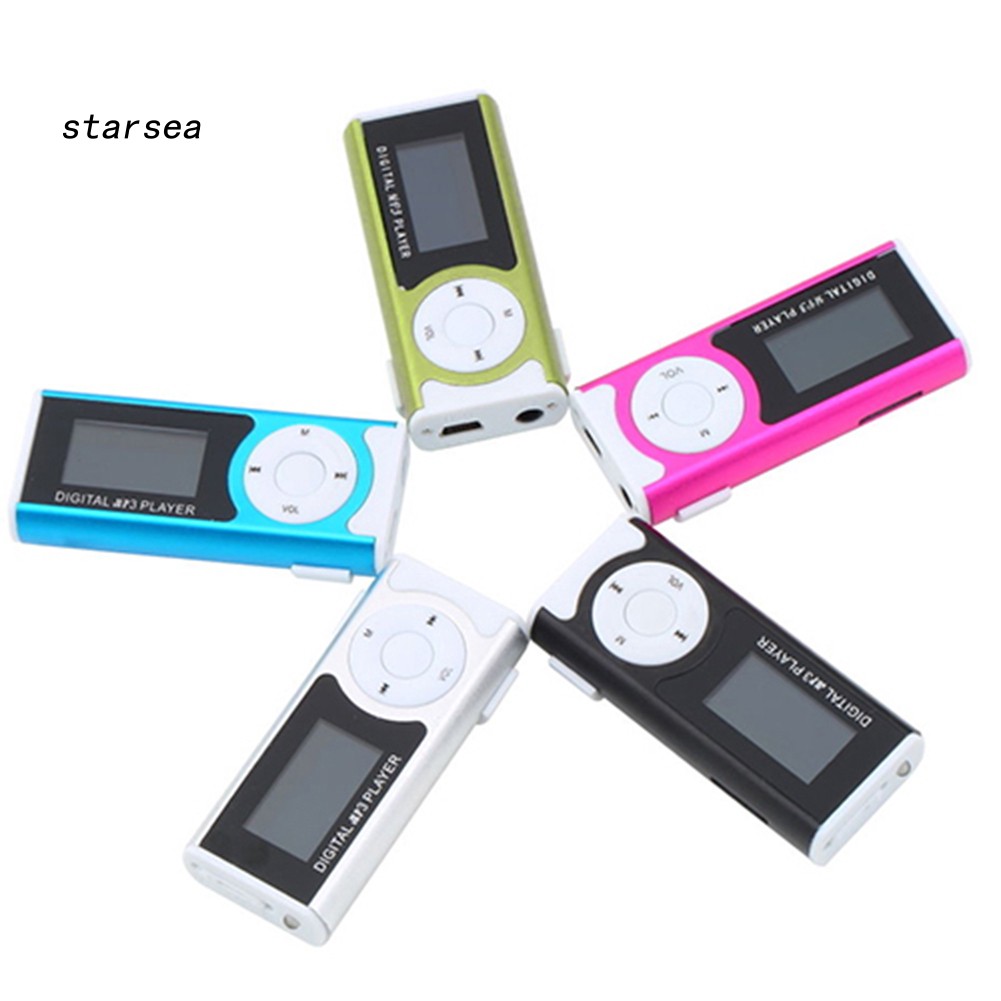 Máy nghe nhạc MP3 mini có màn hình LCD 1.3 inch hỗ trợ thẻ nhớ micro SD 16GB
