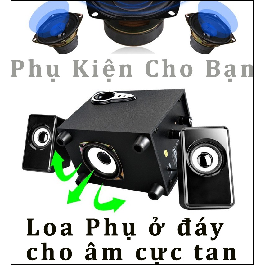 loa vi tính giá rẻ âm thanh tốt nhất bộ loa vi tinh mini có dây chính hãng PF7