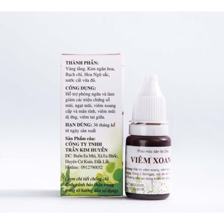 Nhỏ mũi thảo mộc trần kim huyền - xoang trần kim huyền