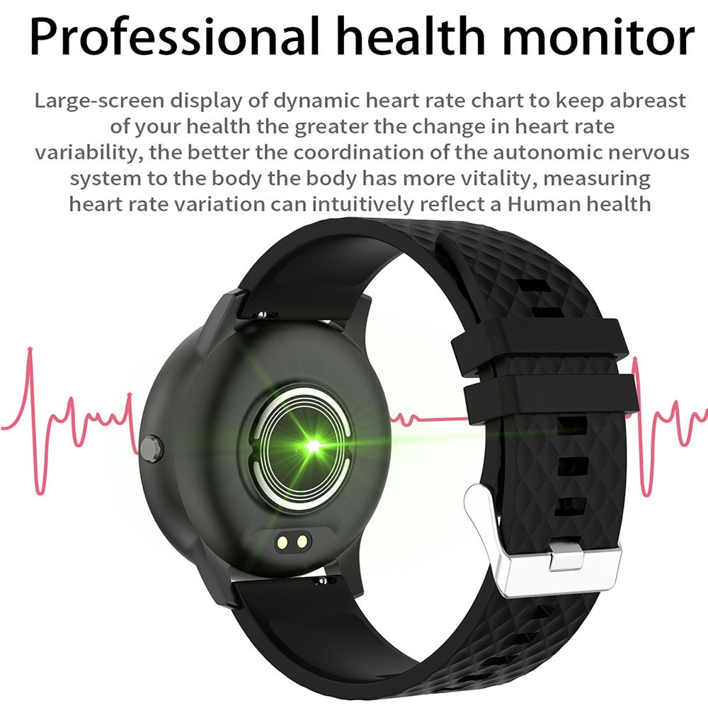 🥭New Fashion🥭H30 Smart Watch DIY Watch Face Full Touch Round Screen Heart Rate Blood Pressure Monitor Sports Smart Watch