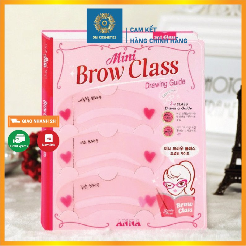 Khuôn Kẻ Mày Etude House Mini Brown Class, Set 3 Khuôn Kẻ Chân Mày Mini Tiện Lợi