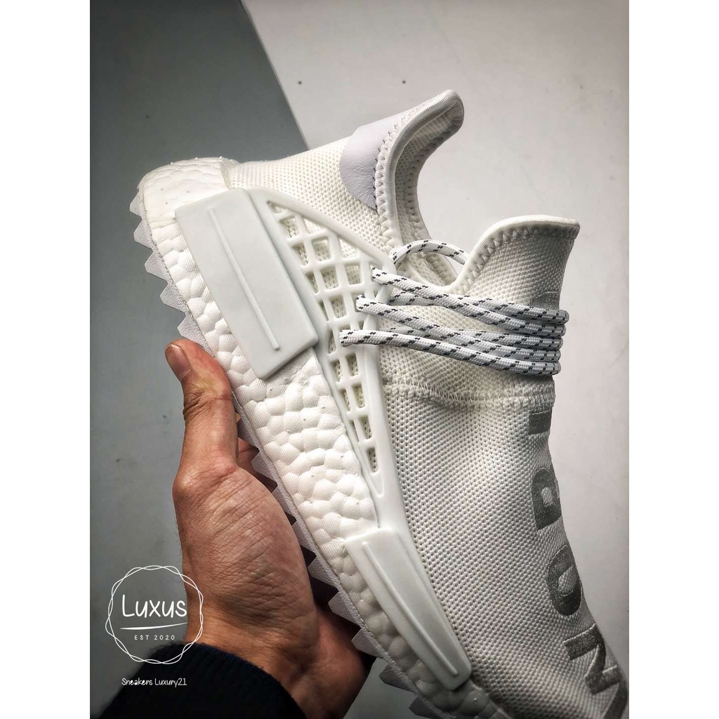 Giày thể thao sneaker nam nữ NMD Human Race Holi Trắng full