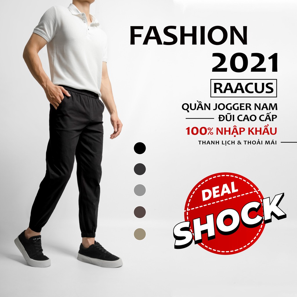 Quần jogger nam chất đũi dáng ôm, quần nam thể thao unisex thời trang cao cấp  RAACUS – Q021