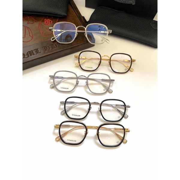 Gọng kính nam nữ Chrome Hearts sexcell ii siêu nhẹ , Kính mắt thời trang,Tặng mắt cận khi mua gọng kính