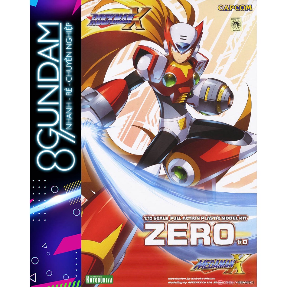 Mô Hình Lắp Ráp Full Action 1/12 Mega Man X Zero