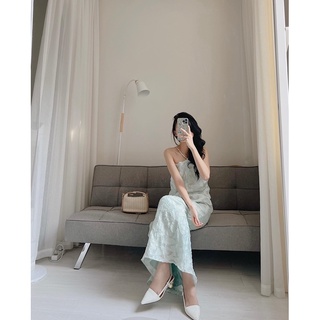Váy yếm gấm dáng dài Samhyewear