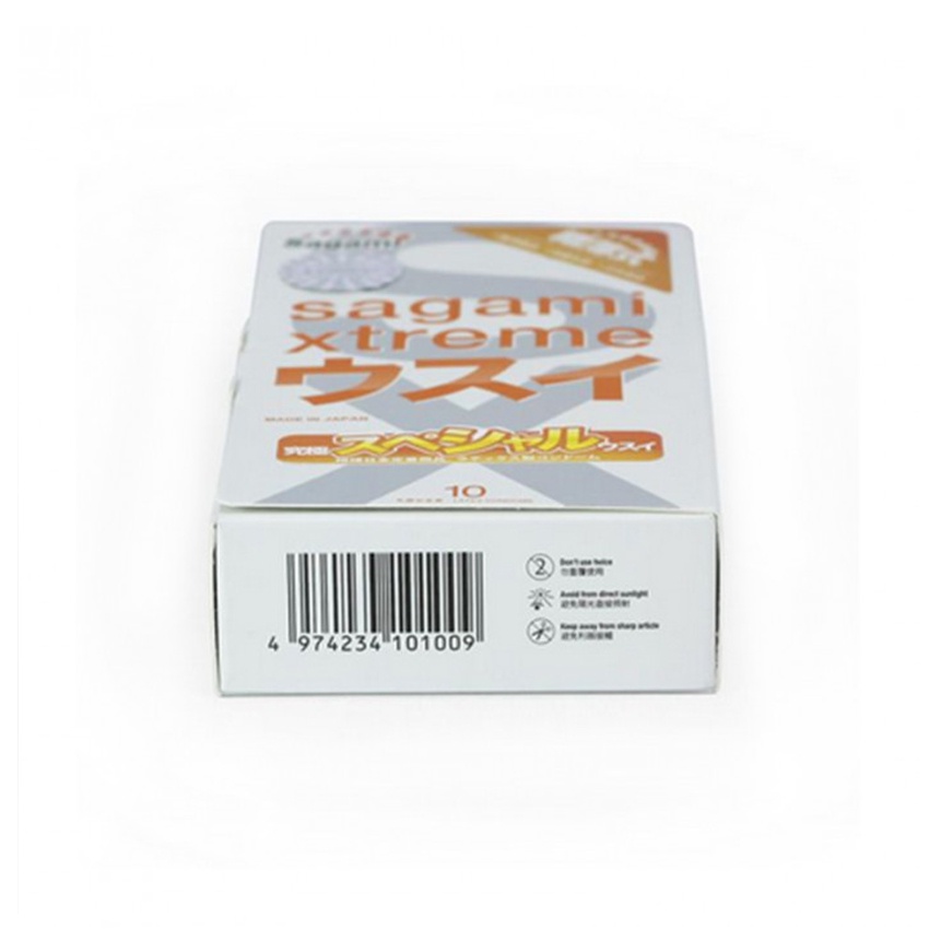 Combo 2 hộp bao cao su gai Sagami Xtreme Feel Long &amp; Xtreme Superthin siêu mỏng - 20 cái