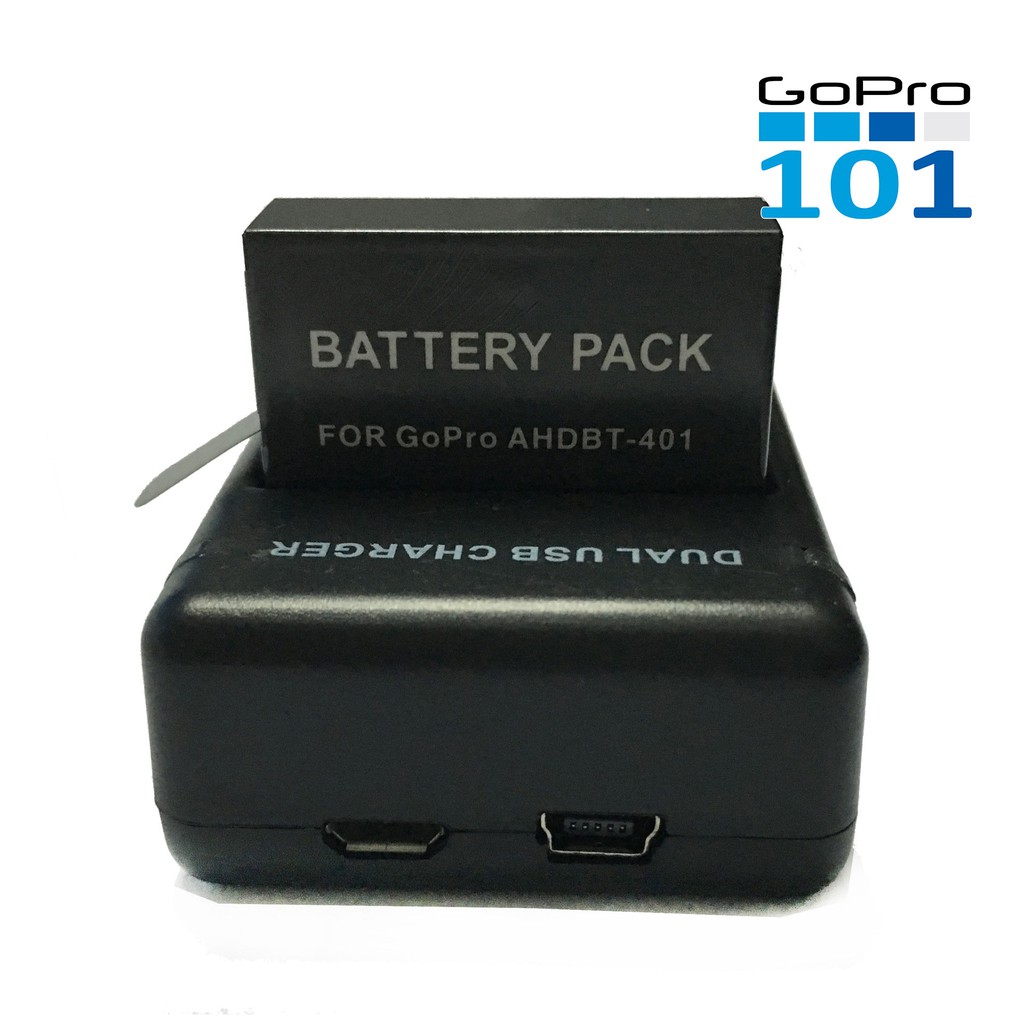 Dock sạc 2 pin gopro 4 OEM gopro 4 - Dual Charger Gopro Hero 4 - Gopro101- inoxnamkim