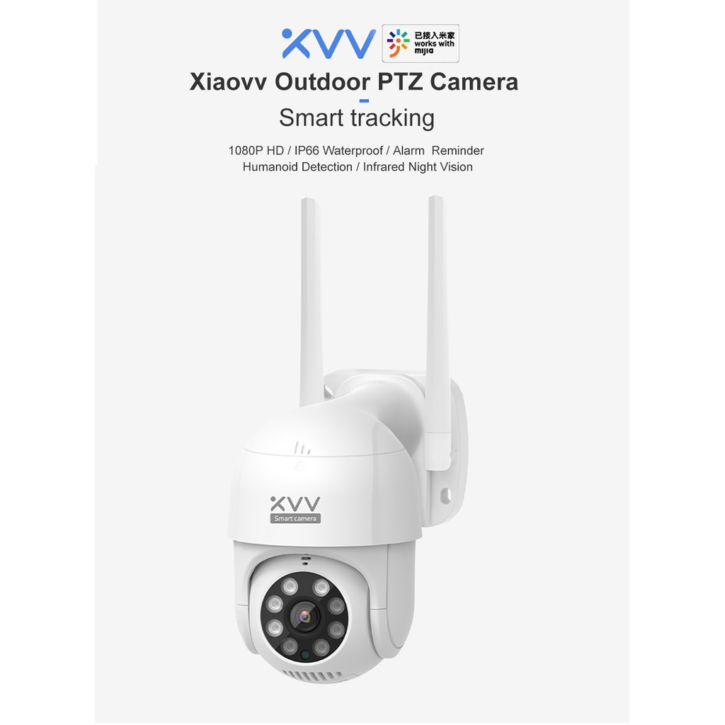 Camera thông minh Mijia Xiaovv -MiHome APP 2K Rotate Outdoor Waterproof Wireless PTZ IP