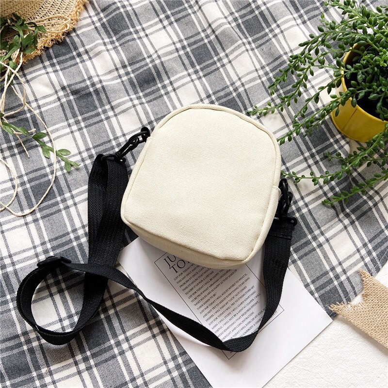 Túi tote mini quai chéo vải Canvas Gấu Chuột siêu dễ thương mã TOTE5