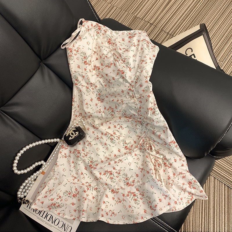 Đầm Hoa Cổ Chữ V Thời Trang Mùa Hè Sành Điệu Cho Nữ