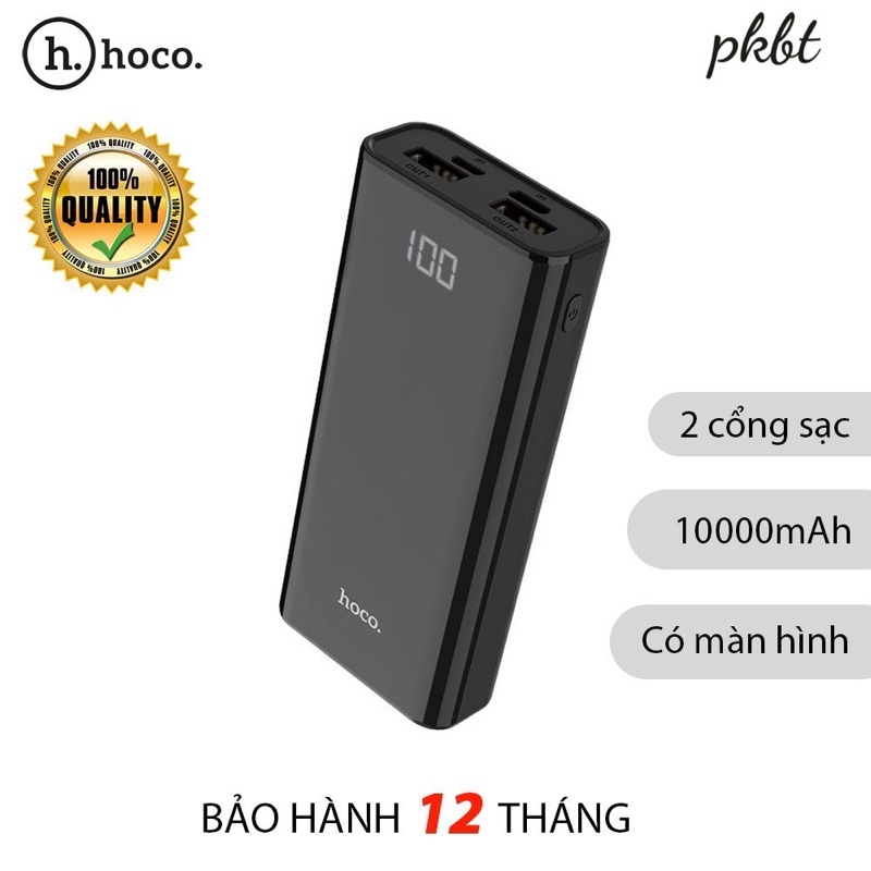 ✔FRESHIP✔Pin dự phòng HOCO J45 10000MAH 2 cổng sạc cho iPhone 11 12 6 7 8 Plus X Max Samsung Oppo IP nhỏ gọn sạc nhanh