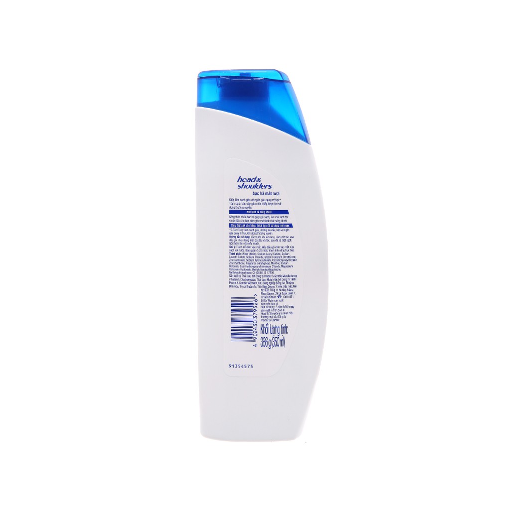 Dầu gội Head & Shoulders bạc hà mát rượi 350ml hsd 2021