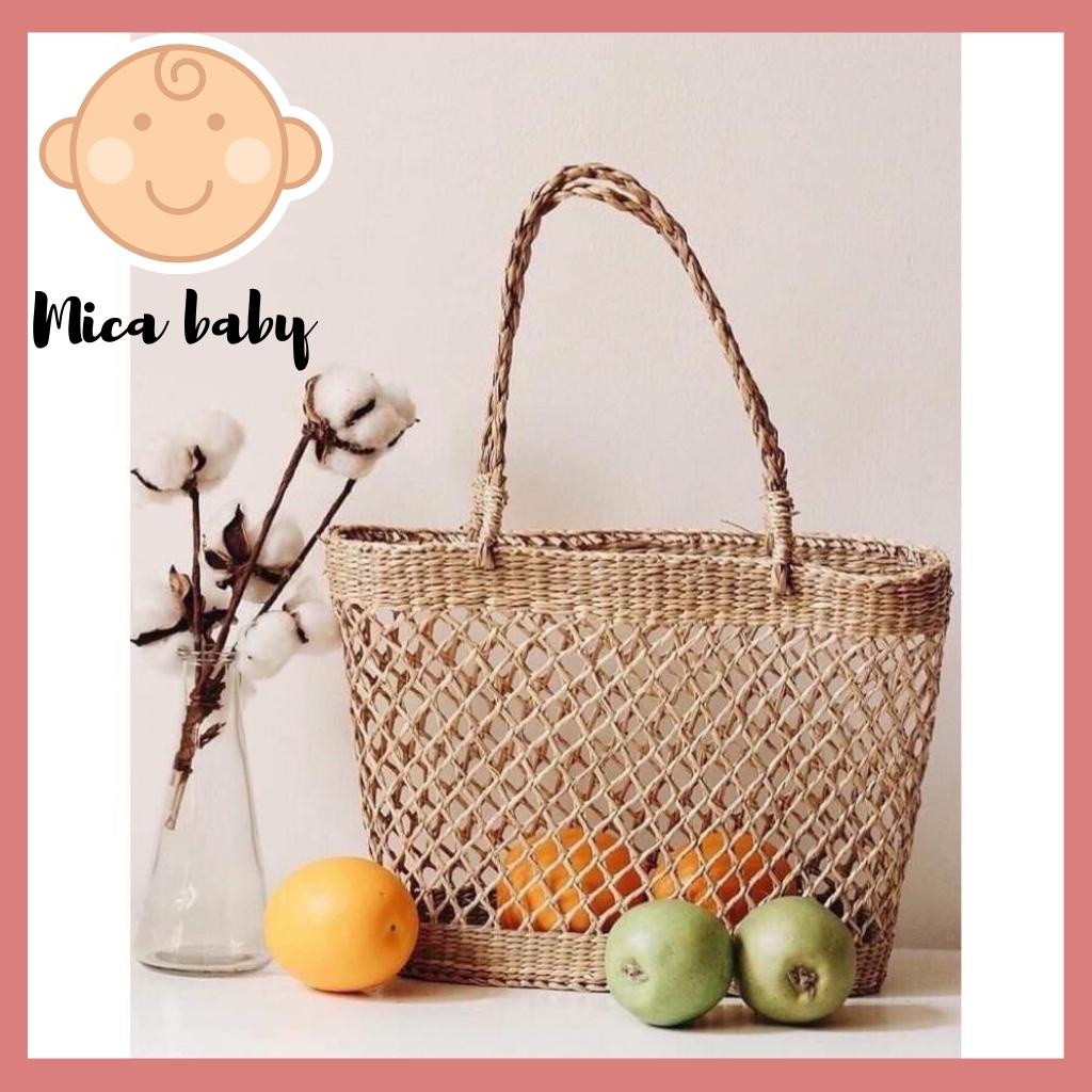 Túi cói vintage thời trang cho nữ