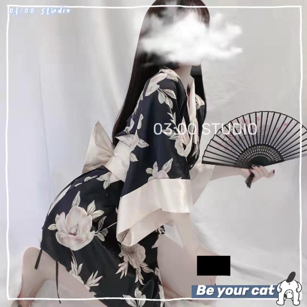 （Giao hàng bảo mật）🖤Đồ ngủ sexy🖤Freeship🖤Kimono Cosplay Hầu Gái Nhật Bản váy ngủ anime Cô Giúp Việc Quyến Rũ---020