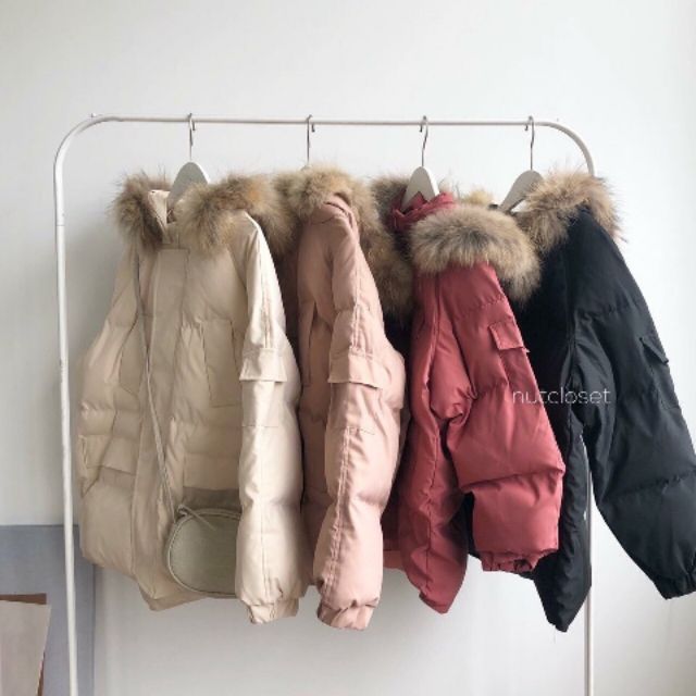 Áo khoác phao béo 550k