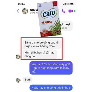 Cao Ho CATO Rẻ Quạt hộp 15 gói (Date t12.25)