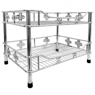 kệ trạn úp chén bát inox 2 tầng 50cm