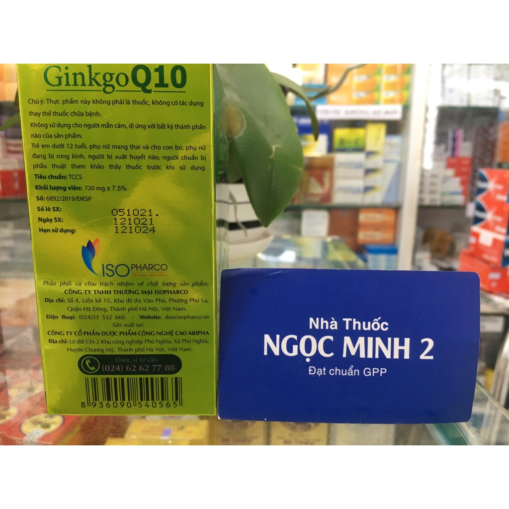 ✅ [Chính Hãng] Ginkgo Q10 hỗ trợ tăng cường tuần hoàn máu não